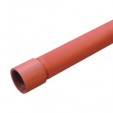 1 1/2" Red Oxide Medium Screwed & Socketed Mild Steel Pipe (3.25m)