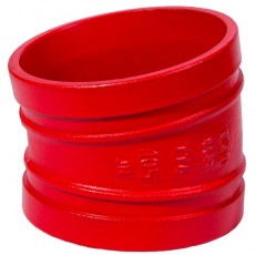 2 1/2" 105 Red Painted Grooved 11.25 Degree Elbow