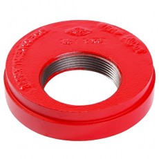 2 1/2" x 1 1/4" 300PX Red Painted Grooved Tapped Blank (BSP Threaded)