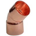 15mm Copper End Feed 45 Degree Elbow