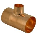 67mm x 28mm Copper End Feed Reducing Tee