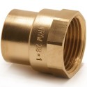 28mm x 1" BSP Copper End Feed Female Straight Adapter