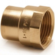 67mm x 2 1/2" BSP Copper End Feed Female Straight Adapter