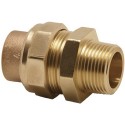 35mm x 1 1/4" BSP Copper End Feed Straight Male Union Adapter