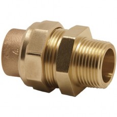 54mm x 2" BSP Copper End Feed Straight Male Union Adapter