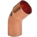 15mm Copper End Feed Male/Female 45 Degree Elbow