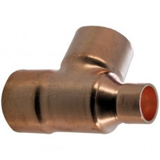 42mm x 15mm x 42mm Copper End Feed Reducing Tee