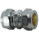 15mm Chrome Plated Compression Straight Coupling
