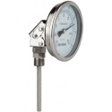100mm Genebre Art8039 Adjustable Stainless Steel Bimetal Thermometer (-20 - 60°C Scale)