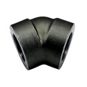 1/8" BSPT Black Carbon Steel 45 Degree Elbow (3000lb)