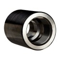 1 1/4" x 1/2" BSPT Black Carbon Steel Reducing Coupling (3000lb)