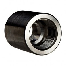 1" x 3/4" BSPT Black Carbon Steel Reducing Coupling (3000lb)