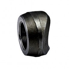 1/2" NPT Black Carbon Steel Threaded Outlet (3000lb)