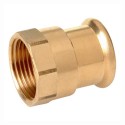 15mm x 3/4" BSP M-Press Copper Industry Female Threaded Straight Adapter
