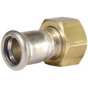 15mm x 3/4" BSP M-Press Stainless Steel 304 Gas Tap Connector