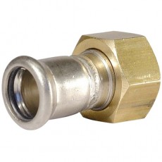 35mm x 1 1/2" BSP M-Press Stainless Steel 304 Gas Tap Connector