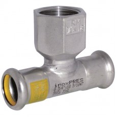 76.1mm x 3/4" BSP M-Press Stainless Steel 304 Gas Female Tee