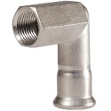 15 x 1/2" BSP M-Press Stainless Steel 316 Industry Female 90 Degree Elbow