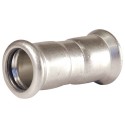 15mm M-Press Stainless Steel 316 Steam Straight Coupling