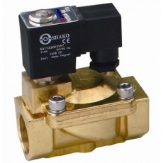 1" PU225 2/2 Brass Normally Closed Pressure Assisted Solenoid Valve (EPDM Seal)