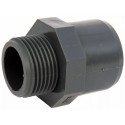 2 1/2" ABS Plastic Threaded Male Straight Adapter