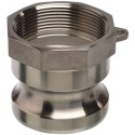 1 1/4" EcoCam Type A Stainless Steel Male Camlock Coupling (Female BSP Threaded)