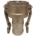 1 1/2" EcoCam Type C Stainless Steel Female Camlock Hosetail Coupling