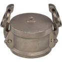 1 1/4" EcoCam Type DC Stainless Steel Female Camlock Dust Cap