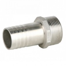 1" Albion HA Stainless Steel 316 Hosetail Adapter