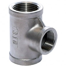 1 1/2" x 1/2" Albion RT Stainless Steel 316 Reducing Tee