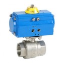 3/4" Genebre Art5015 2-Piece Stainless Steel Actuated Ball Valve (Double Acting)