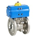4" Genebre Art5529 Stainless Steel Actuated PN40 Flanged Ball Valve (Double Acting)