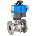 1" Genebre Art5628 Stainless Steel PN40 Flanged Actuated Ball Valve (Electric Actuator)