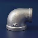 3/8" x 1/4" Galvanised Malleable Iron 90 Degree Reducing Elbow