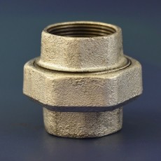3/8" Galvanised Malleable Iron Female Cone Seat Union (Bronze/Iron)
