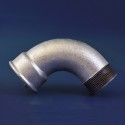1/4" Galvanised Malleable Iron Male/Female 90 Degree Bend