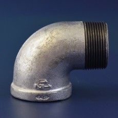 3/4" Galvanised Malleable Iron Male/Female 90 Degree Elbow