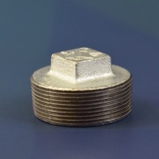 2" Galvanised Malleable Iron Plain Plug (Solid)