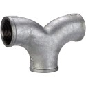1" Galvanised Malleable Iron Twin Elbow