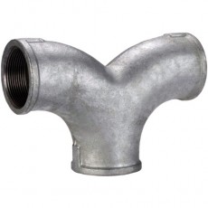 1 1/2" Galvanised Malleable Iron Twin Elbow