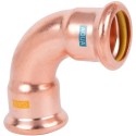 28mm M-Press Aquagas Copper 90 Degree Bend
