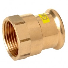 28mm x 1" BSP M-Press Copper Gas Female Threaded Straight Adapter