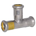 89mm M-Press Stainless Steel Gas Equal Tee