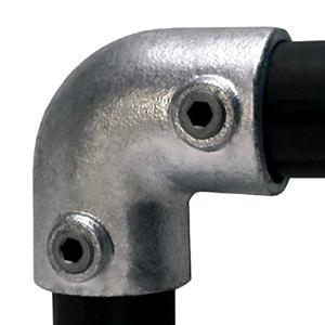 FastClamp 90 degree handrail fitting, ideal for heavy duty clothing rails