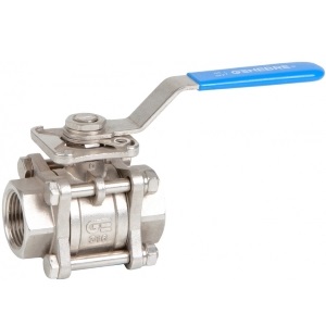Genebre Art2025 3-piece stainless steel ball valves, one of our most popular industrial ball valves