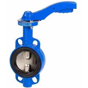 One of the many wafer type butterfly valves available as part of the Genebre valves range