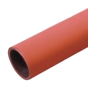 Red oxide primer painted steel tube to BS EN 10255 with a heavy wall, suitable for low pressure process steam