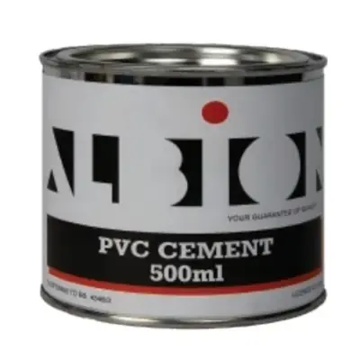 500ml Tin of Albion UPVC Plastic Solvent Cement
