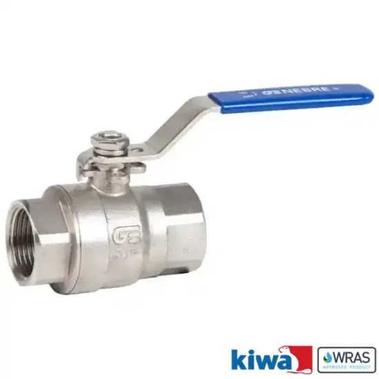 Genebre-Art2014-Stainless-Steel-Ball-Valve-Locking-Lever Genebre Art2014 Full bore stainless steel ball valve with manual locking lever and BSP threaded ends. WRAS and KIWA Approved.