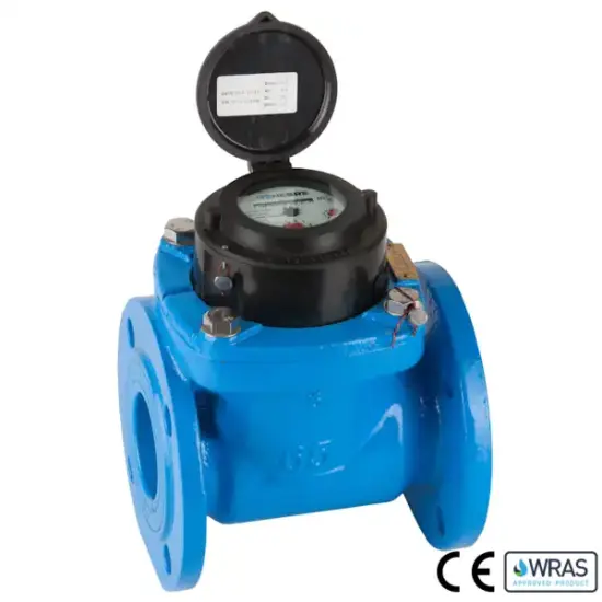Genebre Art6060 Woltmann Cast iron cold water meter with DIN PN16 flanged ends. CE and WRAS Approved